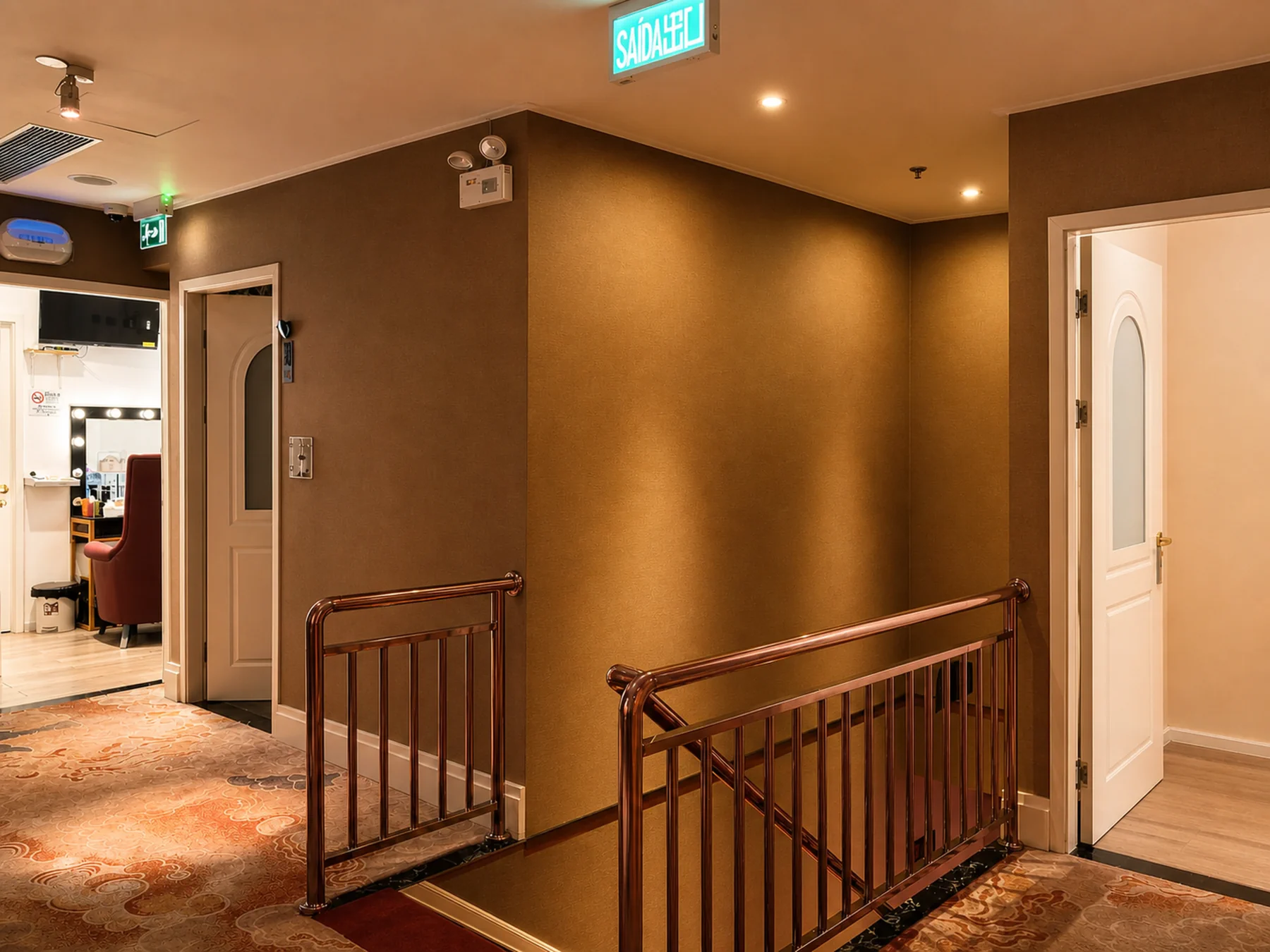 Golden Phoenix Sauna Interior Passage